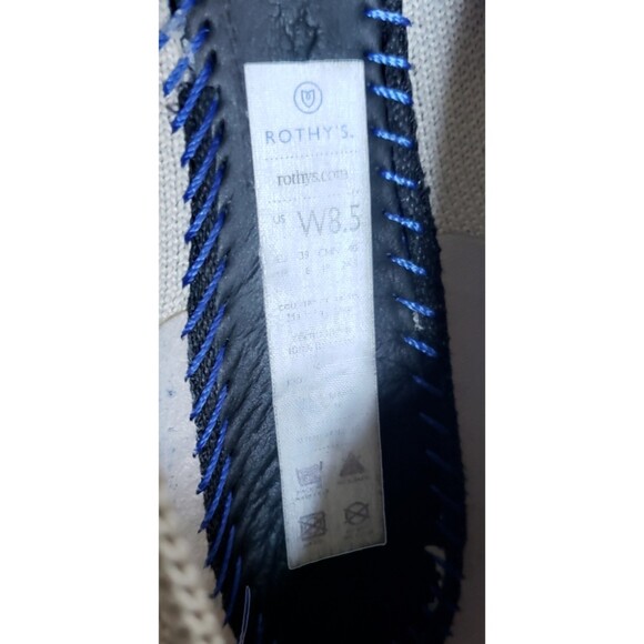 Rothy’s Flax Birdseye Light Grey Pointed Flats Women's Size 8.5W - Picture 10 of 11